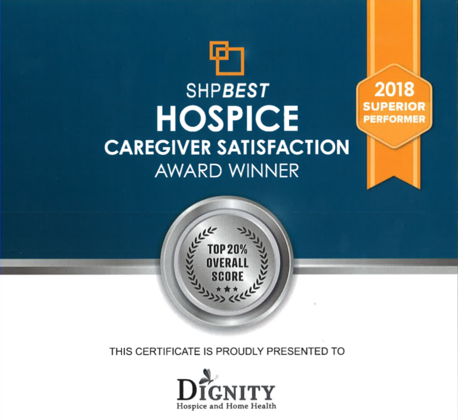 2018 Hospice Caregiver Satisfaction Award Winner